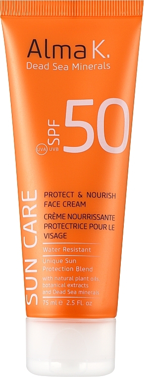 Face Sunscreen - Alma K Sun Care Protect & Nourish Face Cream SPF 50 — photo N1