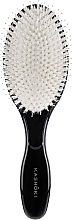 Natural Bristle Hair Brush, oval - Kashoki Smooth White Detangler XL — photo N1