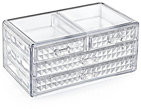 3-Level Makeup Organizer "Diamond" 24x15,5x10,5 cm, plastic - BoxUp — photo N1