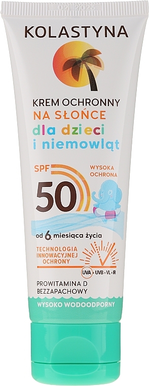 Kids Protective Waterproof Cream SPF 50 - Kolastyna — photo N1