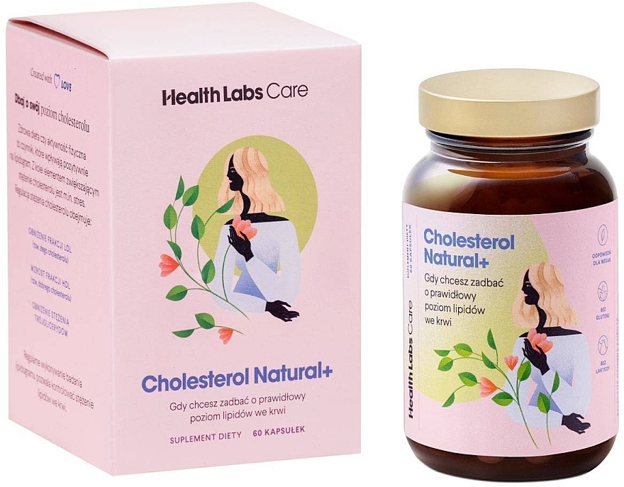 Blood Lipid Levels Dietary Supplement - HealthLabs Cholesterol Natural+ — photo N1