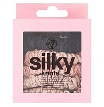 Hair Tie Set, 6 pcs - W7 Cosmetics Silky Knots Skinny Silk Original — photo N2