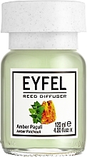 Fragrances, Perfumes, Cosmetics Amber & Patchouli Reed Diffuser - Eyfel Perfume Reed Diffuser Amber & Patchouli