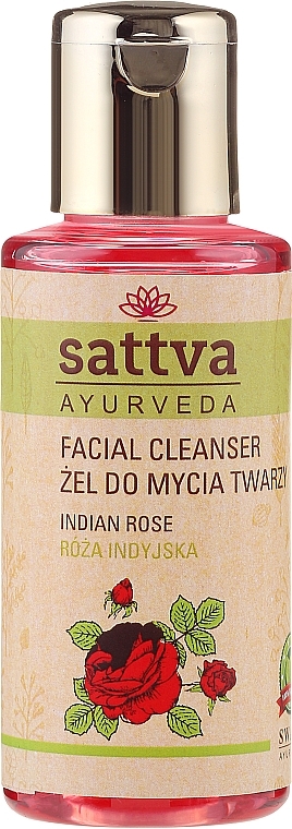 Facial Cleansing Gel - Sattva Facial Cleanser Rose — photo N1