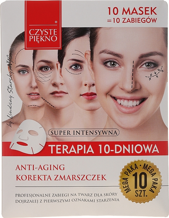 Face Mask "10 Days Therapy. Rejuvenation" - Czyste Piekno Anti-age Therapy 10 Days — photo N1