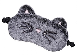 Gray Cat Sleep Mask - Ecarla — photo N1