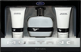 Fragrances, Perfumes, Cosmetics Ford Mustang White - Set (edt/100ml + ash/balm/100ml+sh/gel/100ml)