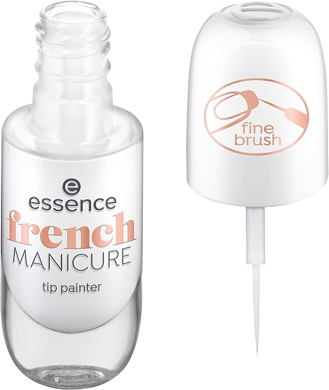 French Manicure Nail Polish with Thin Brush - Essence Holo Bomb Effect Nail Lacquer — photo N2