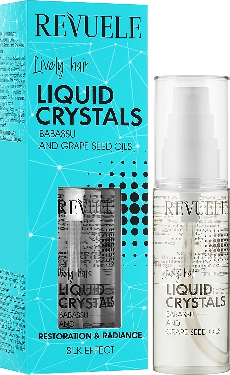Liquid Hair Crystals - Revuele Lively Hair Liquid Crystals With Babassu and Grape Seed Oils — photo N2