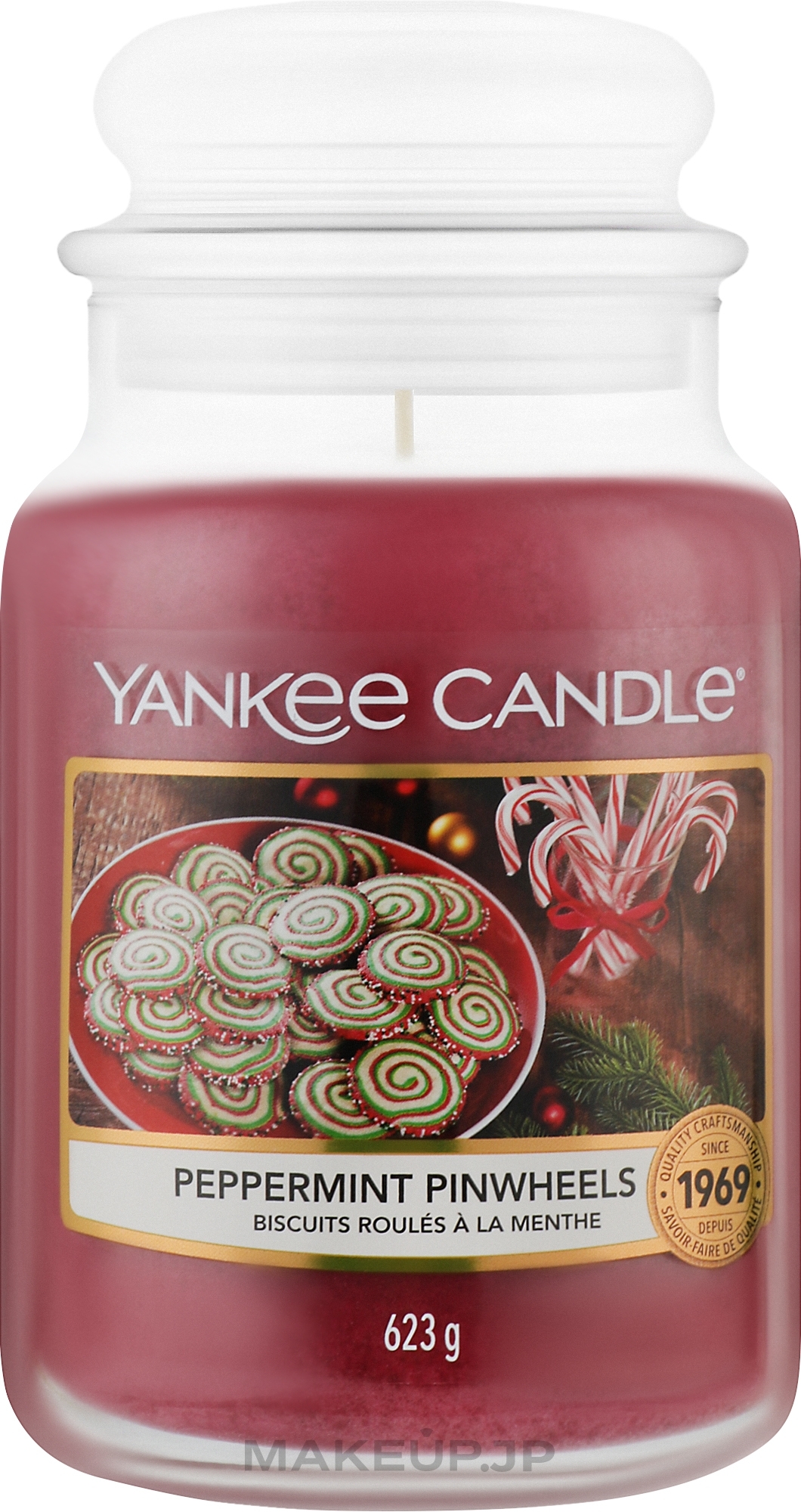 Peppermint Pinwheels Scented Candle - Yankee Candle Peppermint Pinwheels — photo 623 g