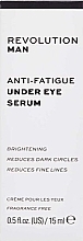 Anti-Fatigue Eye Serum - Revolution Skincare Man Anti-fatigue Under Eye Serum — photo N3