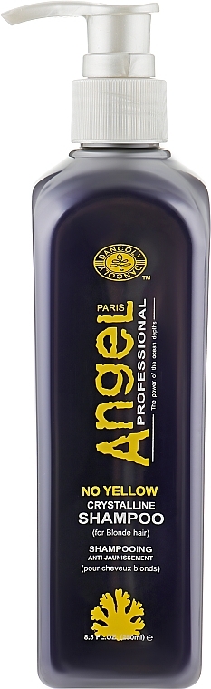 Yellow Neutralizing Shampoo - Angel Professional Paris No Yellow Crystalline Shampoo — photo N1