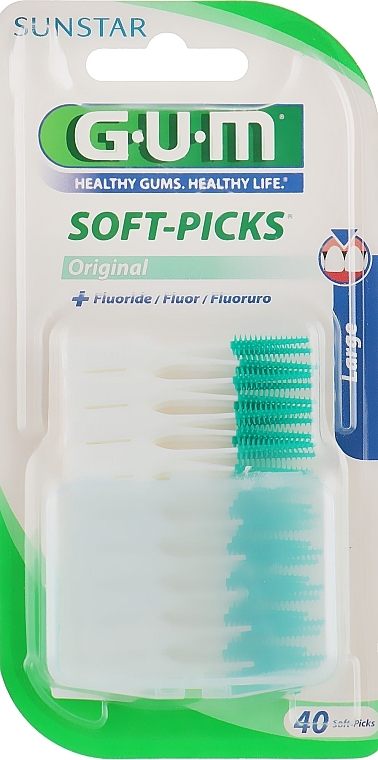 Interdental Brushes Set with Fluoride, large - G.U.M Soft-Picks — photo N2