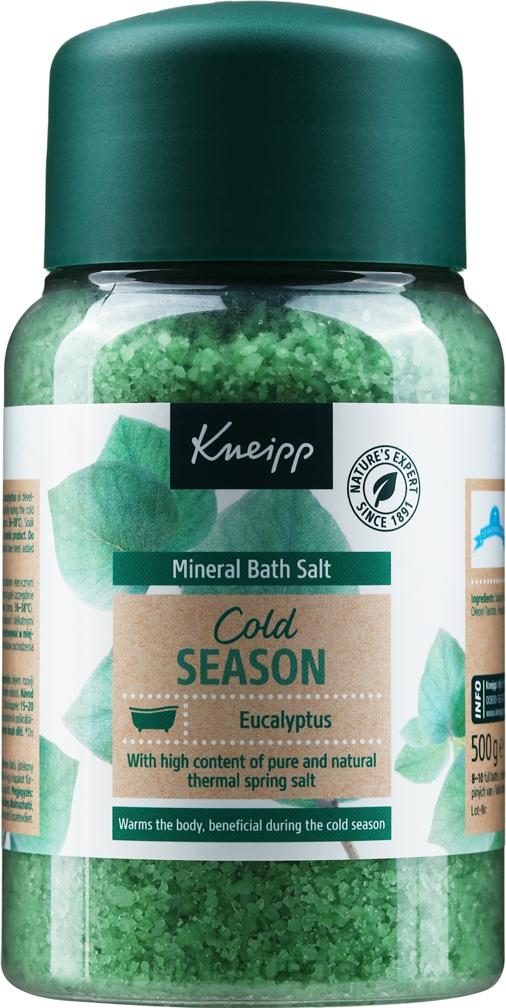 Eucalyptus Bath Salt - Kneipp Eucalyptus Bath Crystals Salt  — photo 500 g