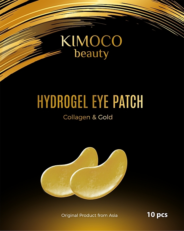 Collagen and Gold Hydrogel Eye Patches  - Kimoco Beauty Hydrogel Eye Patch Collagen & Gold — photo N1