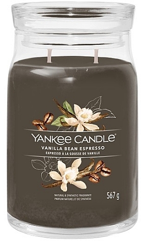 Scented Candle in Jar 'Vanilla Bean Espresso', 2 wicks - Yankee Candle Singnature — photo N2