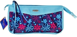 Fragrances, Perfumes, Cosmetics Makeup Bag "Ribbons" 93920, blue - Top Choice