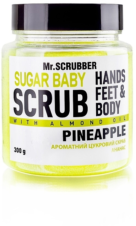 Sugar Body Scrub "Pineapple" - Mr.Scrubber Sugar Baby Hands Feet & Body Scrub — photo N1