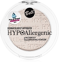 Hypoallergenic Face & Body Highlighting Powder - Bell HypoAllergenic Face&Body Illuminating Powder — photo N2