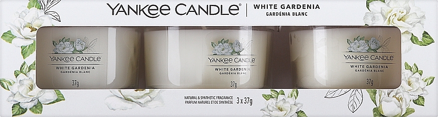 Scented Candle Set 'White Gardenia' - Yankee Candle White Gardenia — photo N1