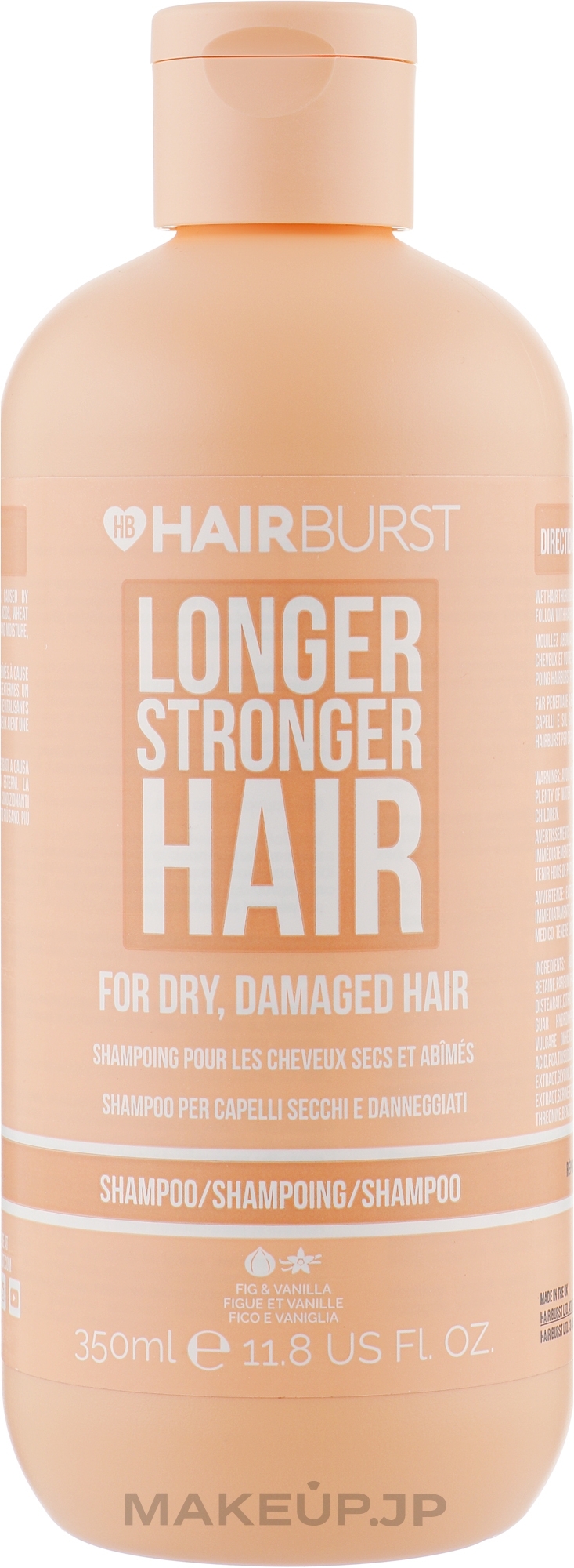Shampoo for Dry & Damaged Hair - Hairburst Longer Stronger Hair Shampoo For Dry & Damaged Hair — photo 350 ml