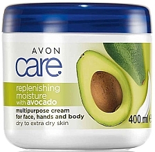 Fragrances, Perfumes, Cosmetics Avocado Oil Moisturizing Face & Body Cream - Avon Care Replenishing Moisture With Avocado Multipurpose Cream For Face, Hands And Body