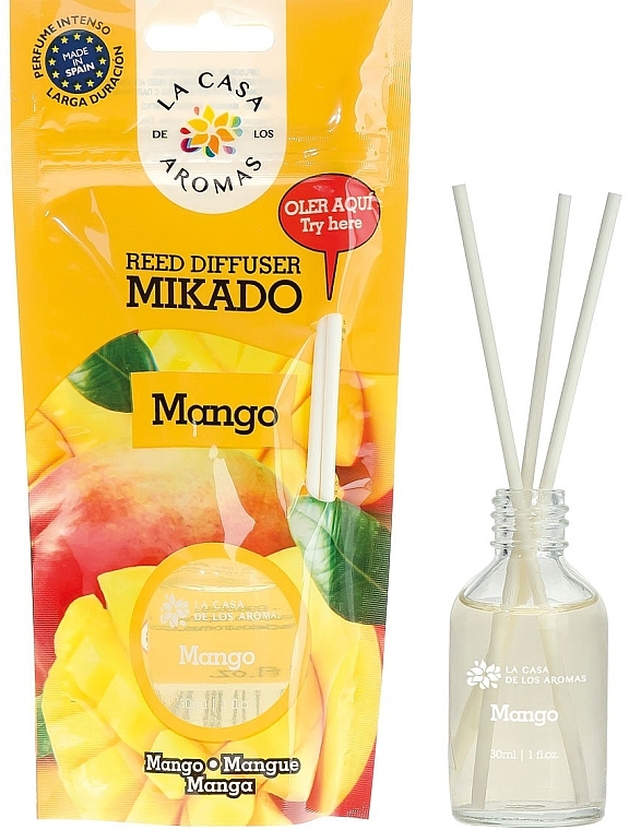 Reed Diffuser "Mango" - La Casa de Los Aromas Mikado Reed Diffuser — photo N1