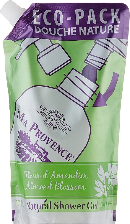 Eco-Pack Almond Shower Gel - Ma Provence Shower Gel Almond — photo N1