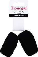 Fragrances, Perfumes, Cosmetics Elastic Hair Bands, FA-5643, 2 pcs, black - Donegal