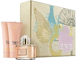 Fragrances, Perfumes, Cosmetics Loewe Aura - Set (edp/80ml + b/lot/75ml + sh/gel/75ml)