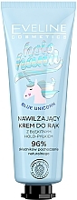 Moisturizing Hand Cream "Blue Unicorn" - Eveline Cosmetics Holo Hand — photo N1