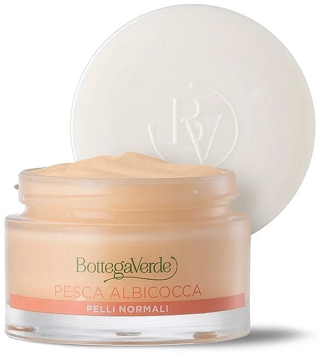 Face Cream - Bottega Verde Beauty Extracts Peach & Apricot Moisturizing, Sublimating Fresh Cream — photo N1