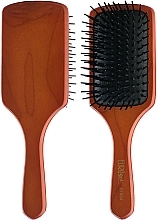 Wooden Massage Hair Brush, 00590, square - Eurostil Paddle Brush — photo N1