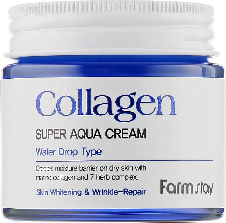 Moisturizing Collagen Face Cream - FarmStay Collagen Super Aqua Cream — photo N1