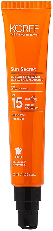 Face Cream Fluid SPF15 - Korff Sun Secret Fluido Viso SPF 15 — photo N1