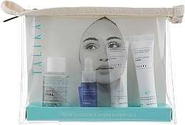 Fragrances, Perfumes, Cosmetics Set - Talika Hydra Essentials Travel Kit (micel/water/30ml + f/cr/15ml + scr/15ml + serum/7ml + bag)