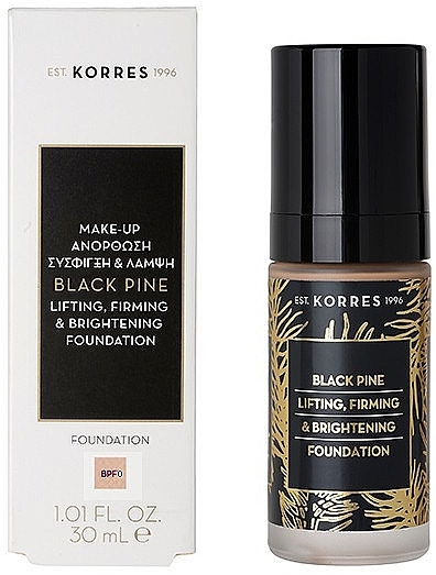 Foundation - Korres Black Pine Lifting, Firming & Brightening Foundation — photo N1