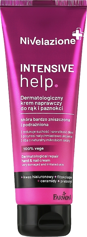 Dermatological Hand & Nail Repair Cream - Farmona Nivelazione Dermatological Revitalizing Hands And Nails Cream — photo N1