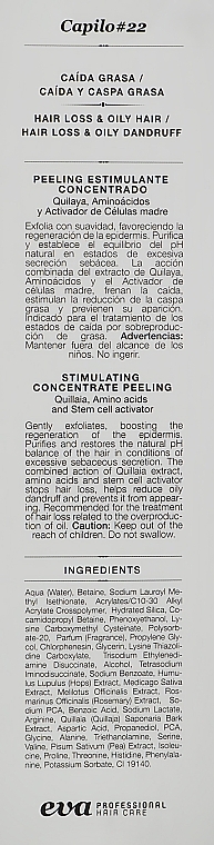 Anti Hair Loss Peeling Concentrate for Oily Skin - Eva Professional Capilo Vitalikum Peeling #22 — photo N3