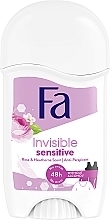 Fragrances, Perfumes, Cosmetics Deodorant Stick - Fa Invisible Sensitive