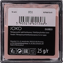 Mattifying Bamboo Loose Powder - Joko Mattifying Bamboo Loose Powder — photo N2