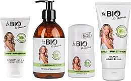 Fragrances, Perfumes, Cosmetics Set "Bamboo and Lemongrass" - BeBio Bamboo And Lemongrass (sh/gel/400ml + b/lot/200ml + hand/cream/75ml + deo/50ml)