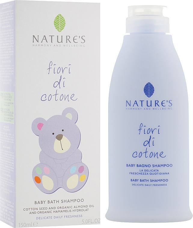 Baby Shampoo - Nature's Fiori Cotone Baby Bath Shampoo — photo N3