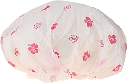 Fragrances, Perfumes, Cosmetics Shower Cap, 9298, white & rose flowers - Donegal Shower Cap