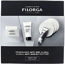 Fragrances, Perfumes, Cosmetics Set - Filorga Anti-Ageing Time Filler Eyes Kit 2022 (e/cr/15ml + serum/7ml + mask/15m)