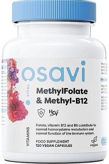 Methylfolate & Methyl-B12 Capsules - Osavi MethylFolate & Methyl-B12 — photo N1