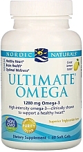 Dietary Supplement, soft gels "Omega-3", 1280 mg - Nordic Naturals Ultimate Omega Lemon — photo N1