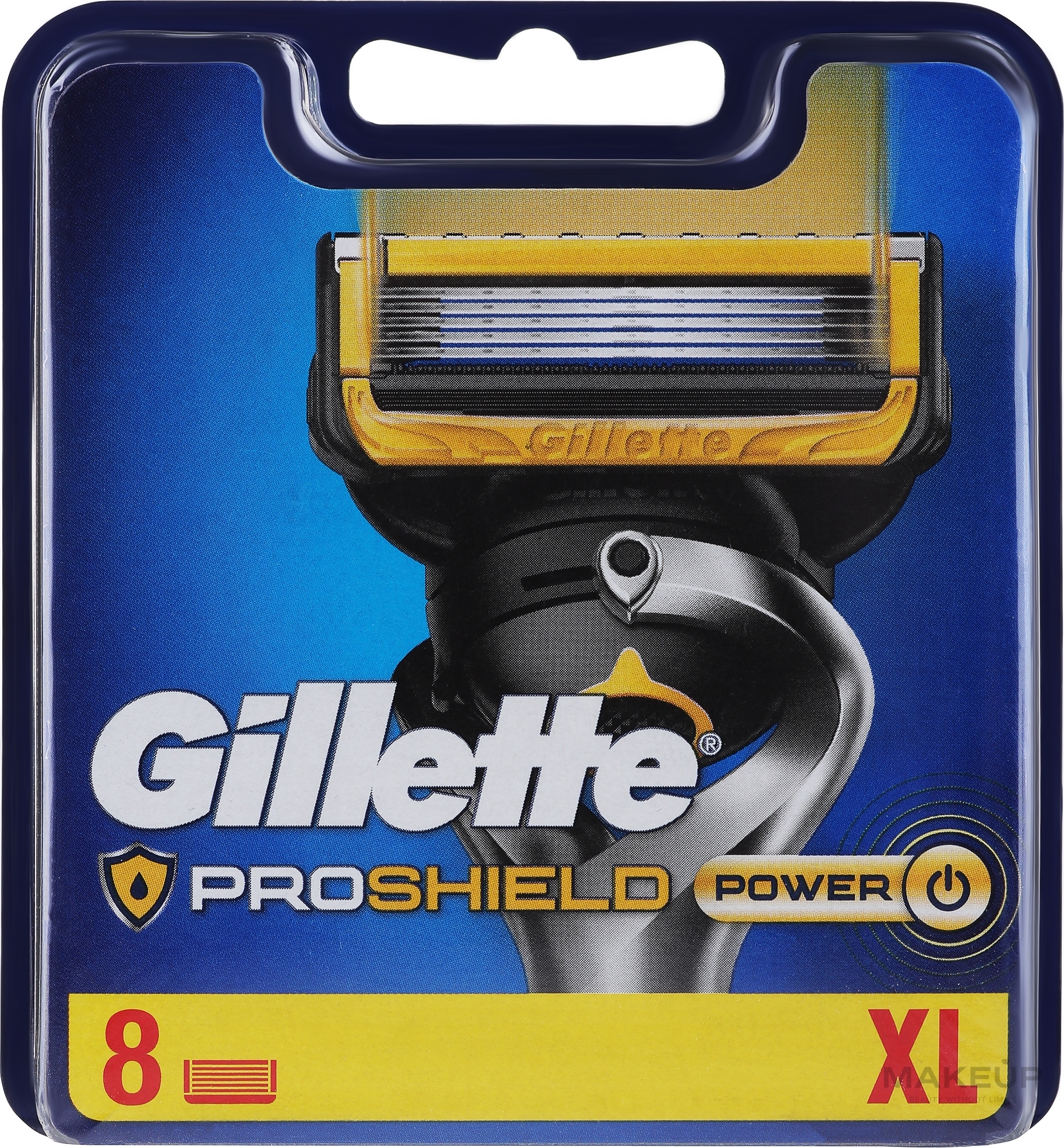 Replaceable Shaving Cassettes, 8 pcs - Gillette Proshield Power Razor 8 Pack — photo 8 szt.