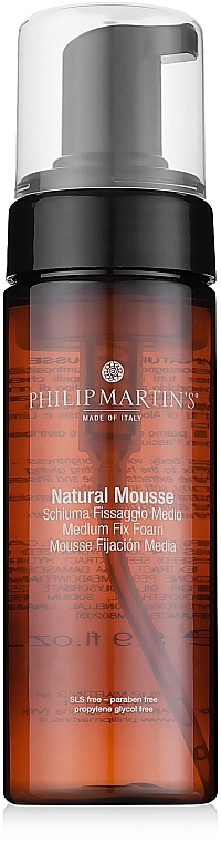 Natural Medium Hold Hair Foam - Philip Martin's Natural Mousse Medium Fix Foam — photo N1