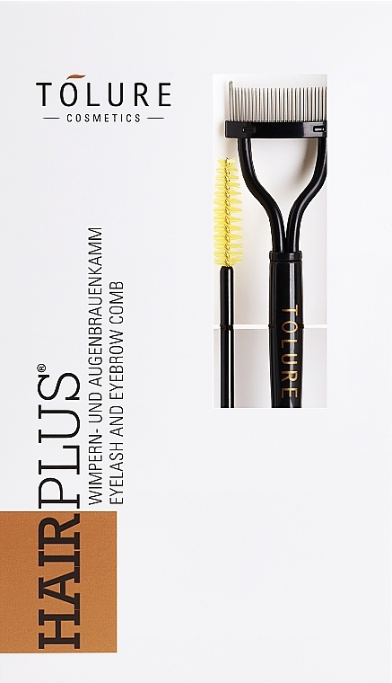 Set - Tolure Cosmetics Hair Plus Eyelash And Eyebrow Comb (brush/2pcs) — photo N4